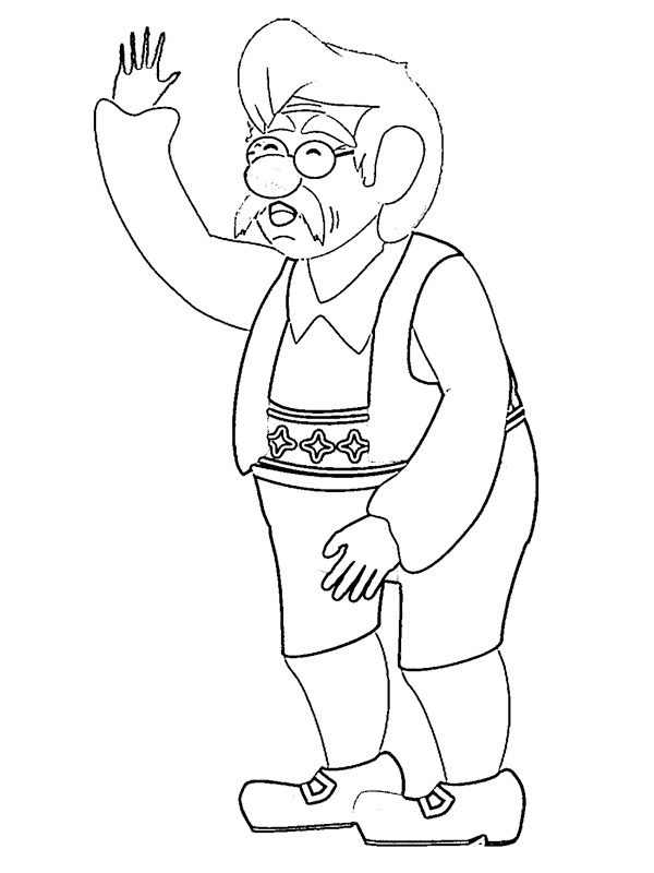 Geppetto Coloriage