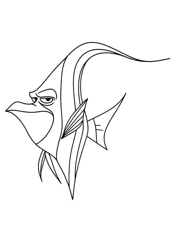 Gill (Le Monde de Nemo) Coloriage Gill (Le Monde de Nemo) Coloriage