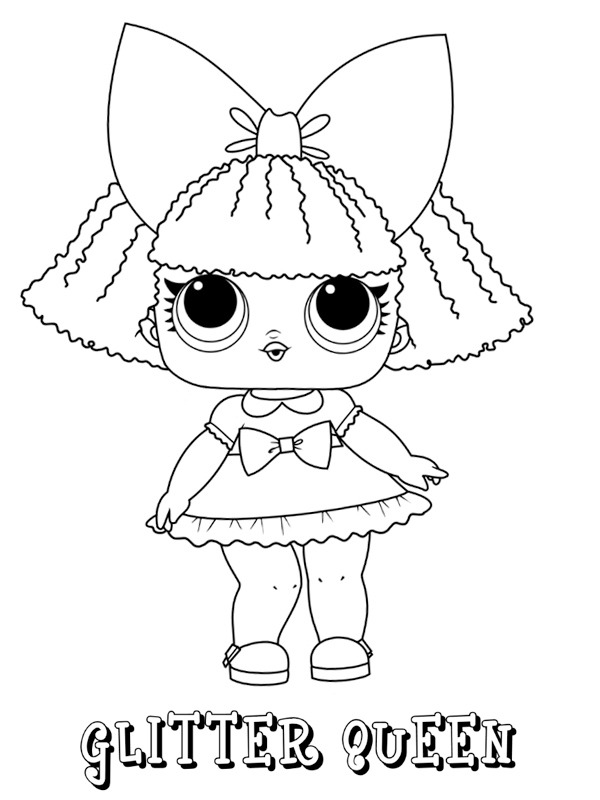 Glitter Queen Coloriage Glitter Queen Coloriage