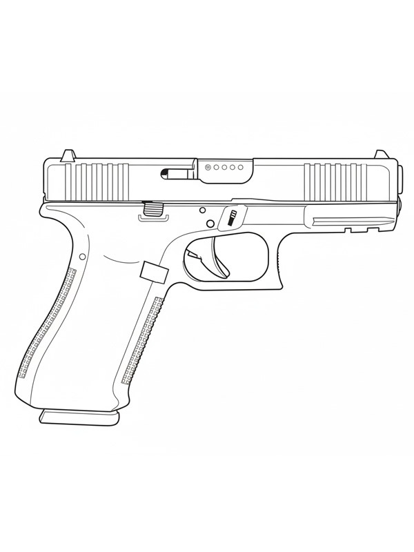 Pistolet Glock 45 Coloriage Pistolet Glock 45 Coloriage