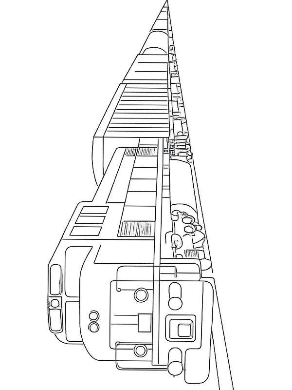 Train de marchandises Coloriage Train de marchandises Coloriage