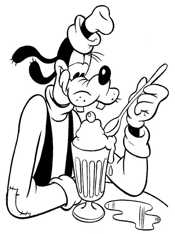 Image Colorier Dingo Mange Une Glace Topcoloriages fr