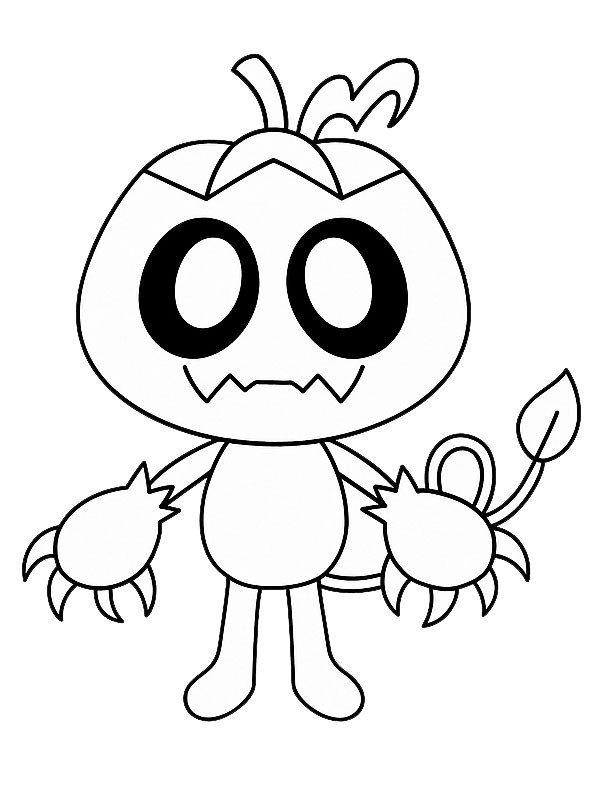Gourdy (Dandy's World) Coloriage Gourdy (Dandy's World) Coloriage
