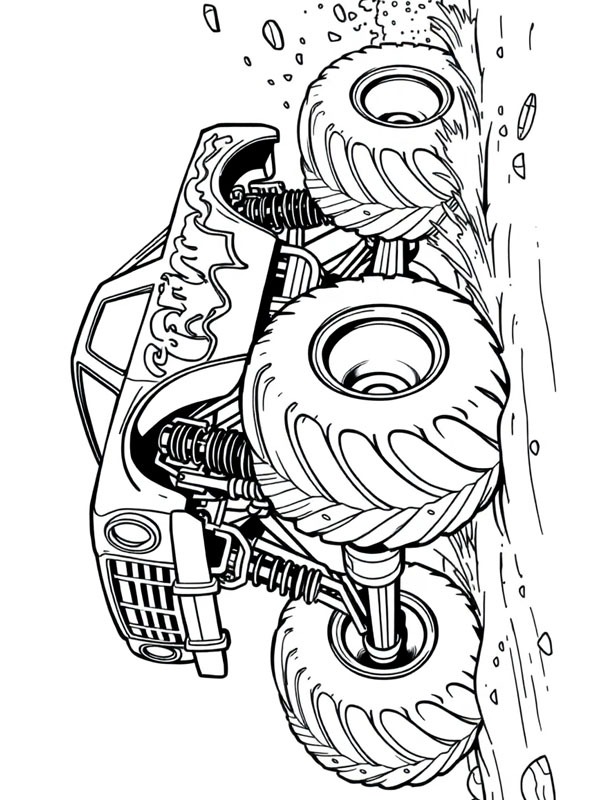 Monstertruck Grave Digger Coloriage Monstertruck Grave Digger Coloriage
