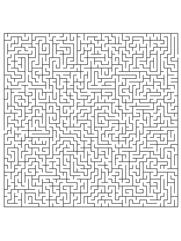 Grand labyrinthe Coloriage