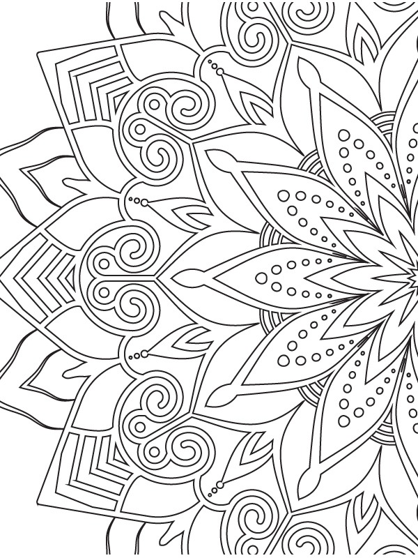 Grand mandala Coloriage Grand mandala Coloriage