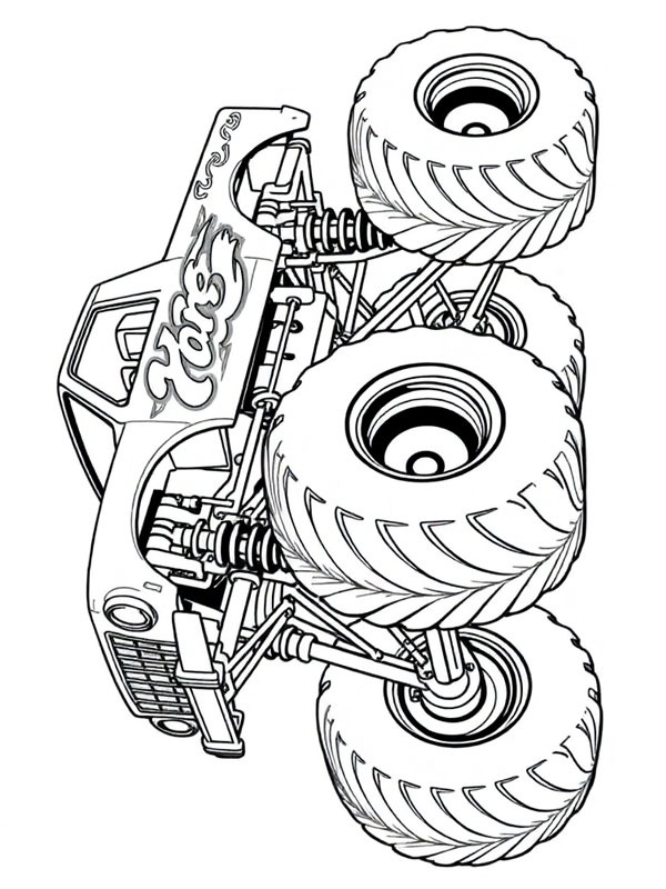 Grand Monstertruck Coloriage Grand Monstertruck Coloriage