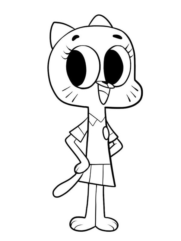 Gumball Watterson Coloriage