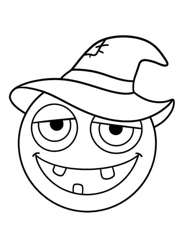 Halloween emoji Coloriage Halloween emoji Coloriage