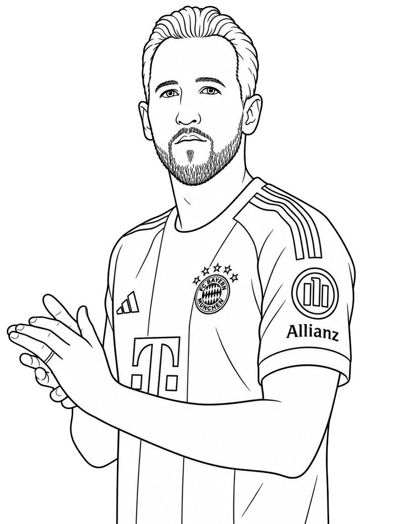 Harry Kane Coloriage Harry Kane Coloriage