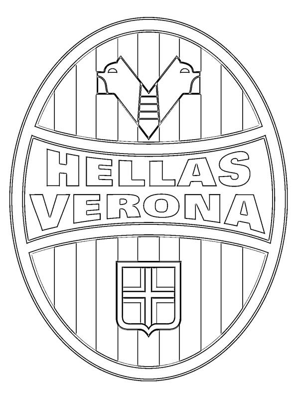 Hellas Vérone Coloriage Hellas Vérone Coloriage