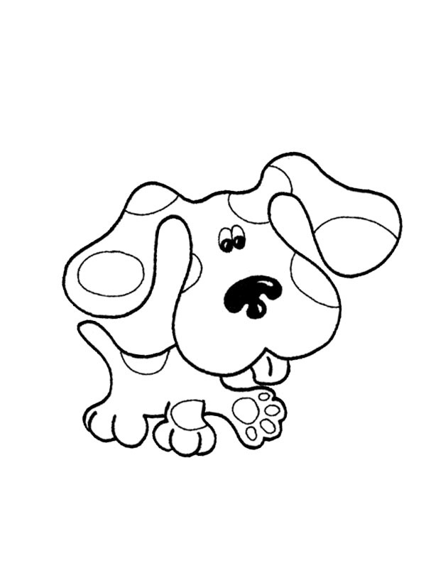 Chien Bleu Coloriage Chien Bleu Coloriage