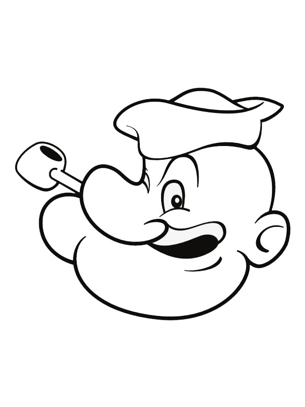 Chef Popeye Coloriage