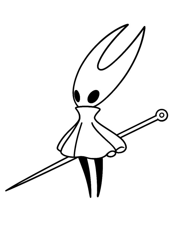 Hornet Hollow Knight Coloriage