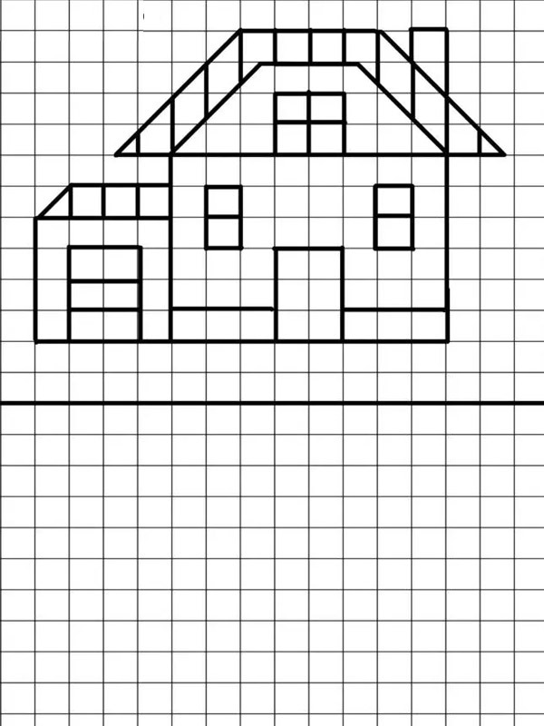dessiner une maison Coloriage