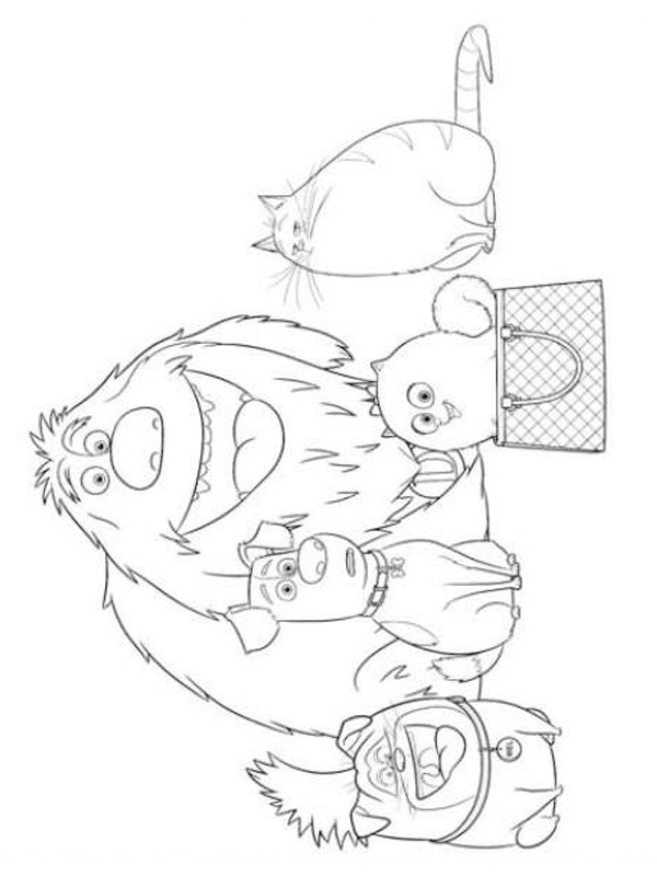 comme des bêtes Coloriage comme des bêtes Coloriage