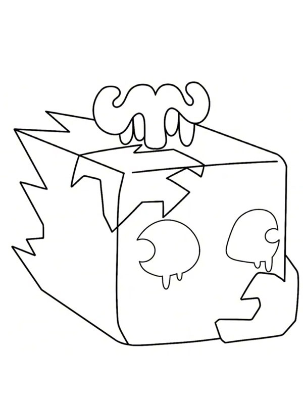 Ice Fruit (Blox Fruits) Coloriage Ice Fruit (Blox Fruits) Coloriage
