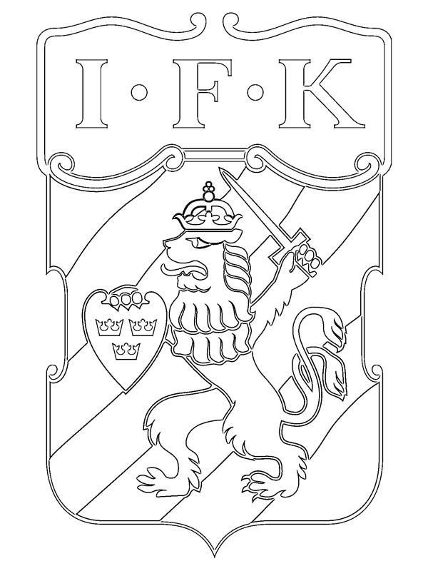 IFK Göteborg Coloriage IFK Göteborg Coloriage