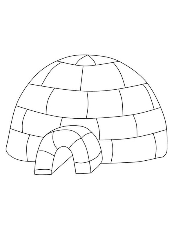 Igloo Coloriage Igloo Coloriage