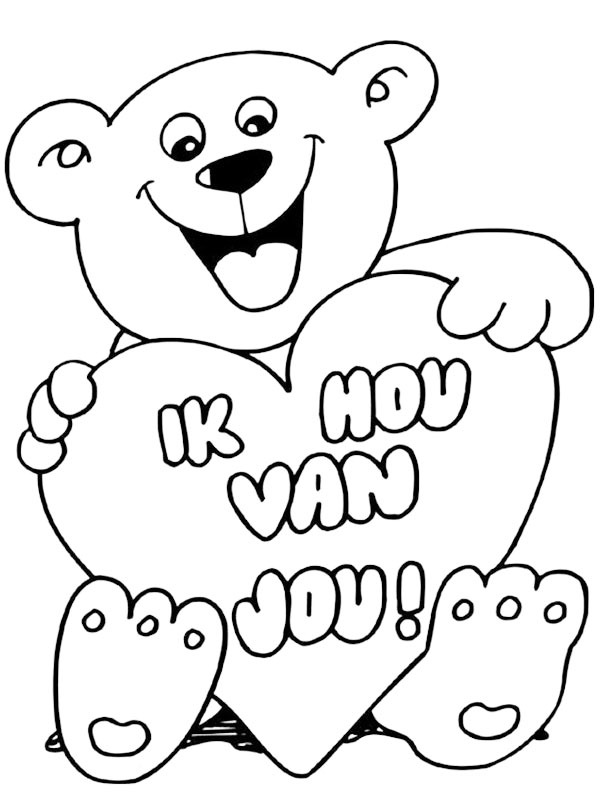 Je t'aime Coloriage Je t'aime Coloriage