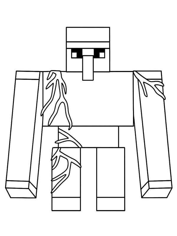 Iron Golem Coloriage Iron Golem Coloriage