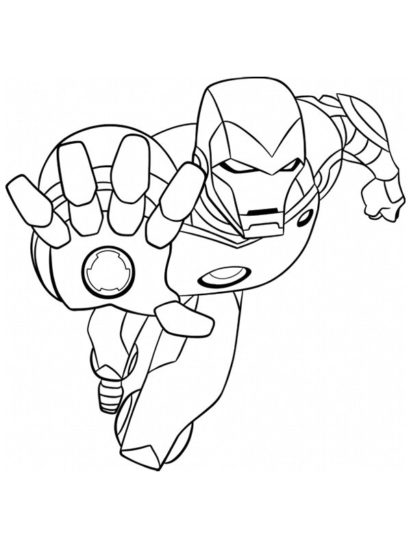 Iron Man Coloriage