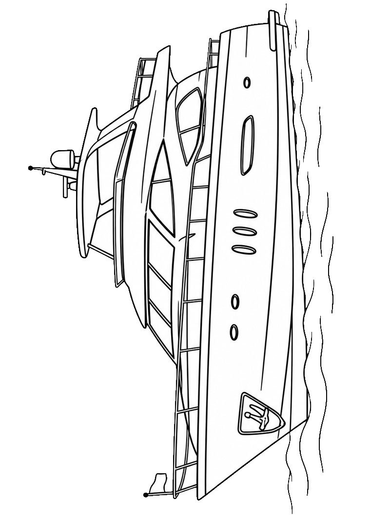 Yacht Coloriage Yacht Coloriage