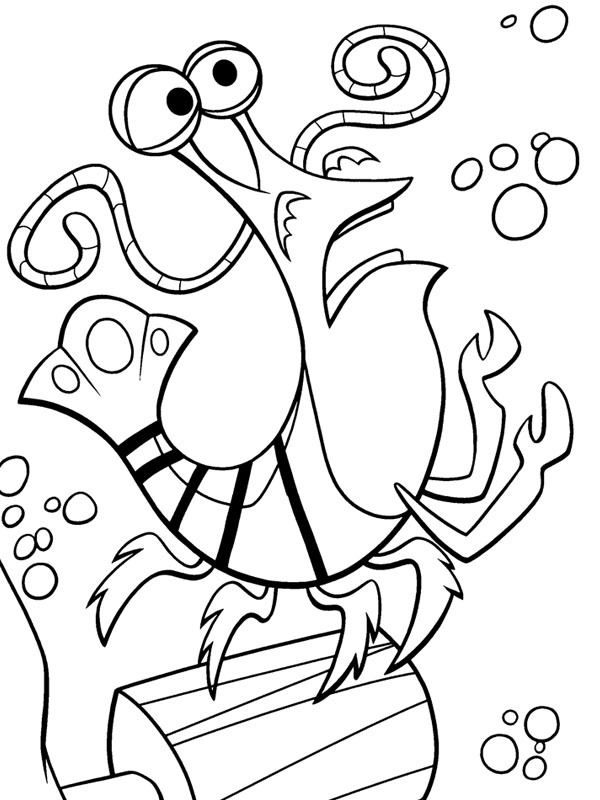 Jacques, la crevette Coloriage Jacques, la crevette Coloriage