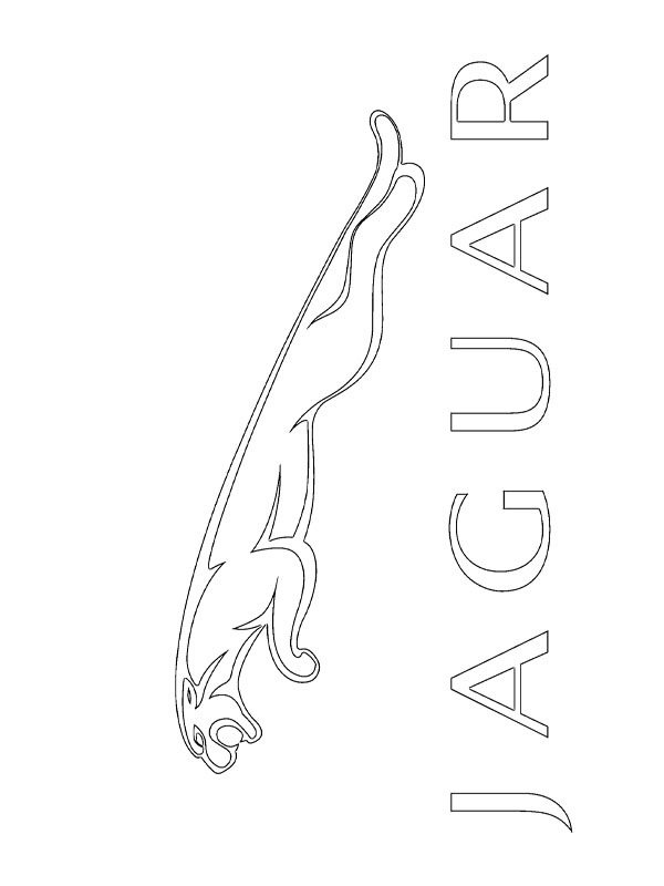 Logo Jaguar Coloriage