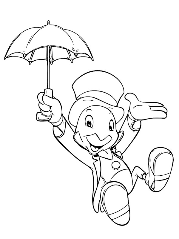 Jiminy Cricket Coloriage Jiminy Cricket Coloriage