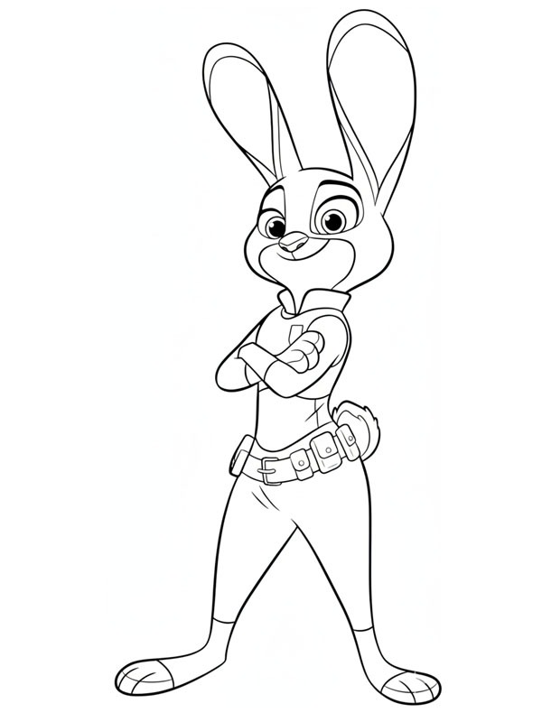 Judy Hopps (Zootropolis) Coloriage