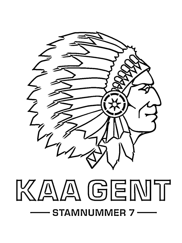 KAA La Gantoise Coloriage KAA La Gantoise Coloriage