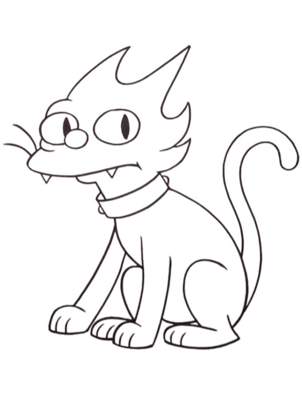 Chat Snowball Coloriage Chat Snowball Coloriage