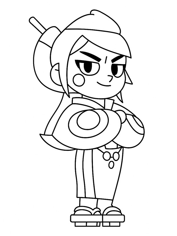 Kaze Brawl Stars Coloriage Kaze Brawl Stars Coloriage