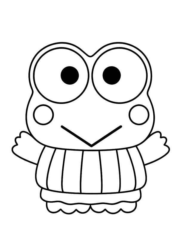 Keroppi Coloriage Keroppi Coloriage