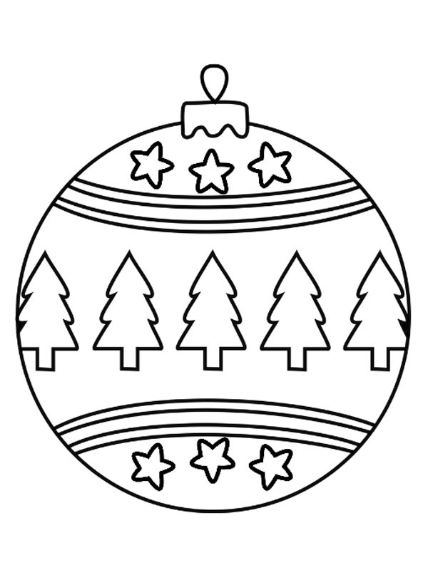 Boule de Noël Sapin de Noël Coloriage Boule de Noël Sapin de Noël Coloriage