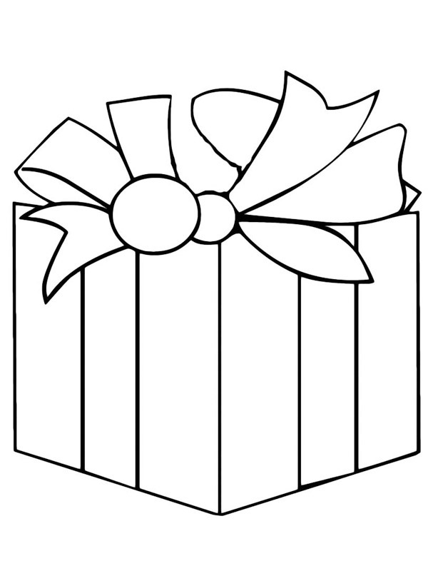 cadeau de Noël Coloriage cadeau de Noël Coloriage