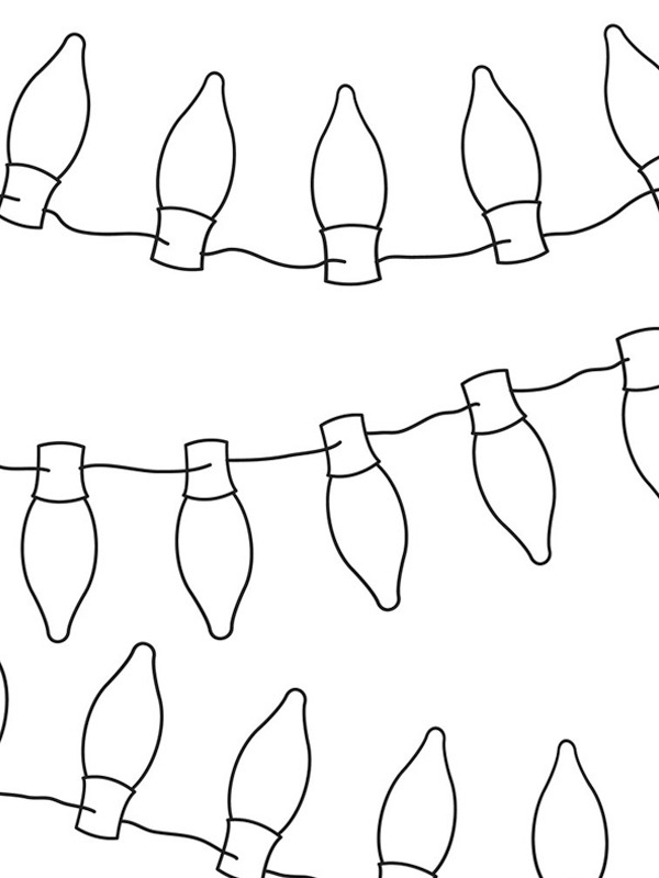 guirlandes de noël Coloriage guirlandes de noël Coloriage