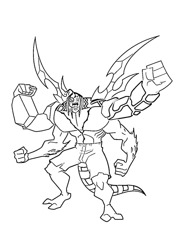 Kevin 11 (Ben10) Coloriage Kevin 11 (Ben10) Coloriage