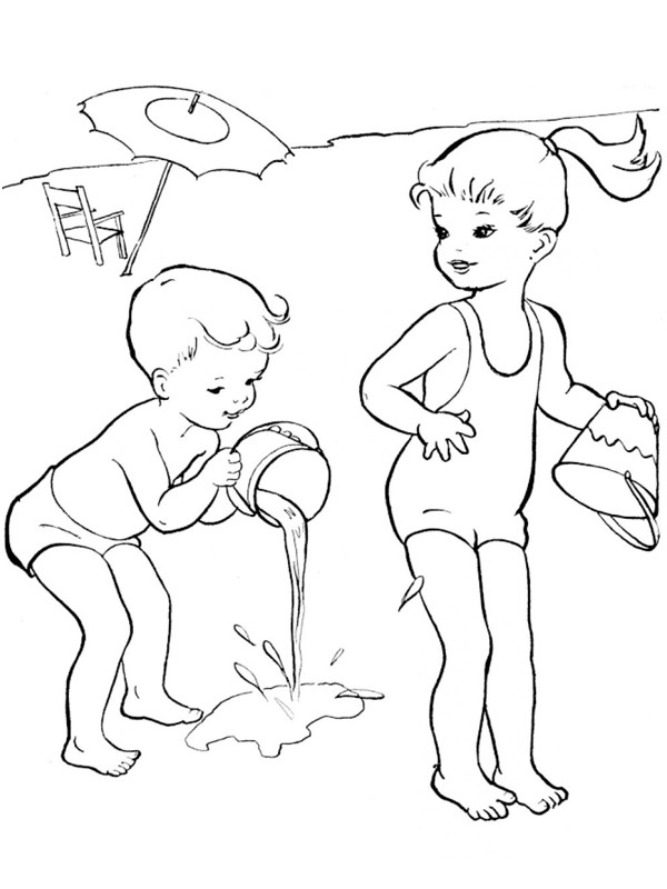 Coloriages et dessins pour les enfants sur le thème : Eau