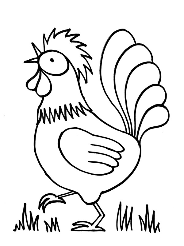 poule hay day Coloriage