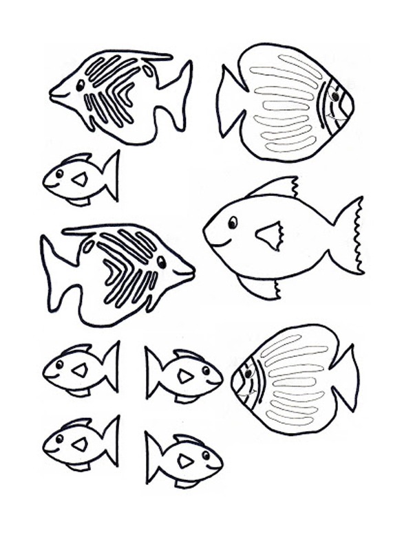Petits poissons Coloriage Petits poissons Coloriage
