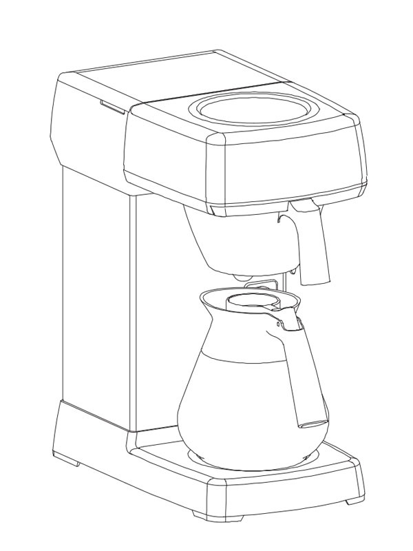 Machine à café Coloriage Machine à café Coloriage