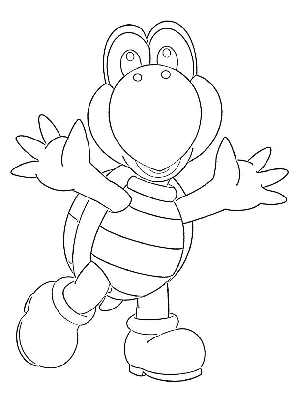 Koopa Troopa Coloriage Koopa Troopa Coloriage