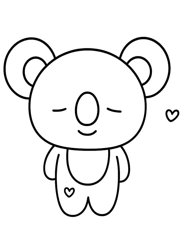 Koya BT21 Coloriage Koya BT21 Coloriage