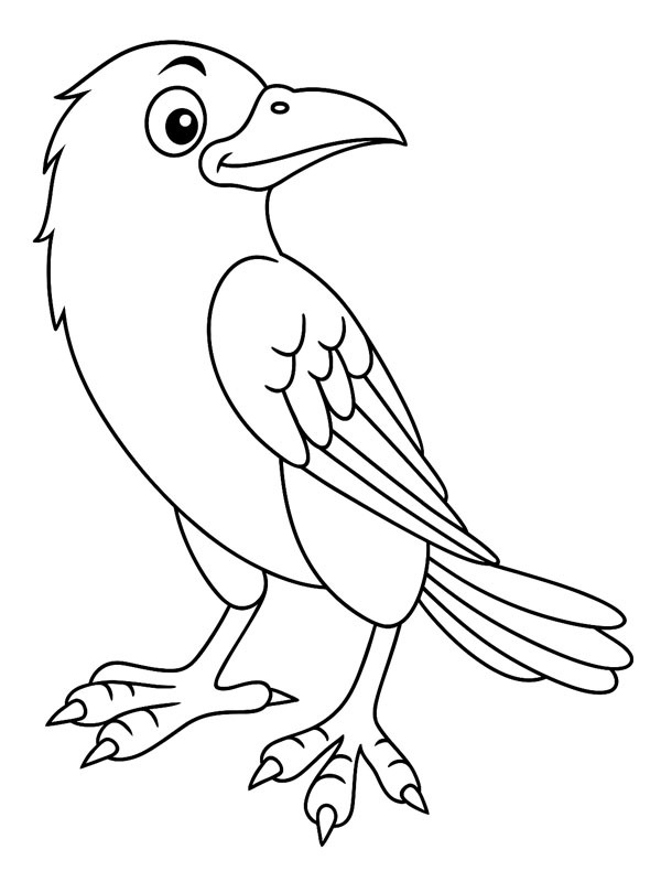 Corbeau Coloriage