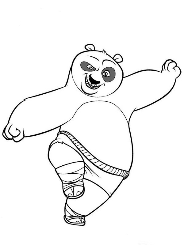 Po Ping (Kung Fu Panda) Coloriage Po Ping (Kung Fu Panda) Coloriage