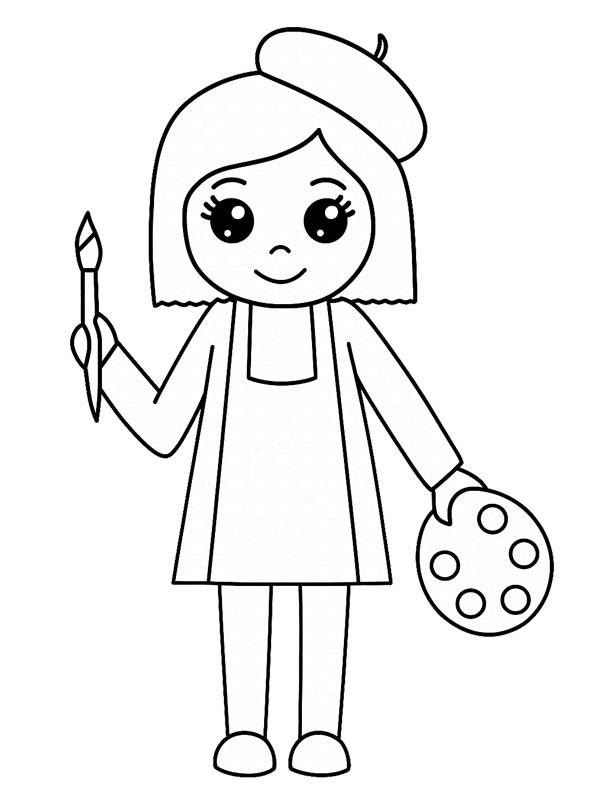 Artiste Coloriage Artiste Coloriage