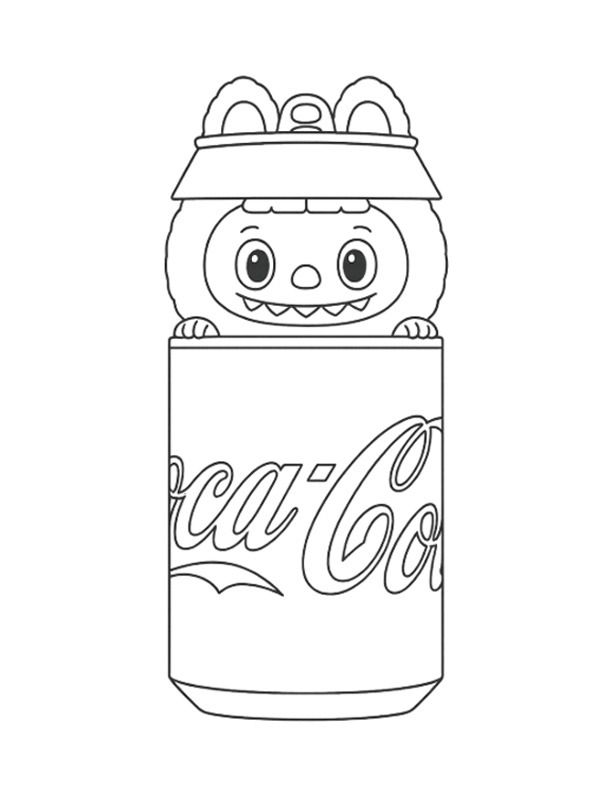 Labubu Coca Cola Coloriage Labubu Coca Cola Coloriage