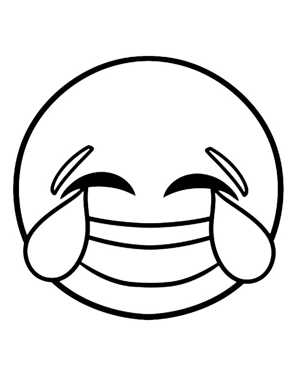 emoji souriant Coloriage